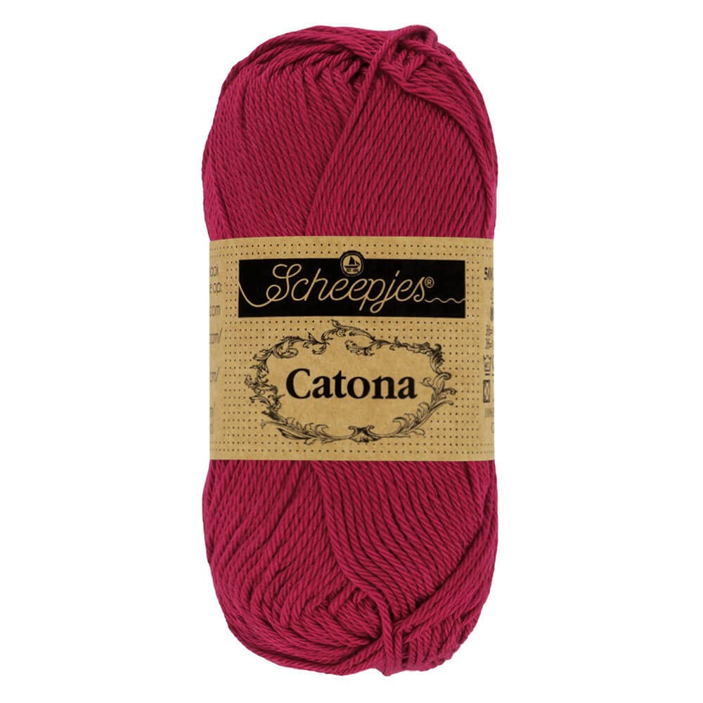 Scheepjes - Scheepjes Catona 517 Ruby Yarn - 10x10g