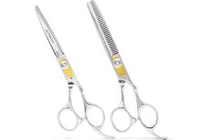 Equinox Professional Razor Edge Series Hair Cutting Scissors Set - Barber Hair Cutting & Thinning Shears/Texturizing Scissors