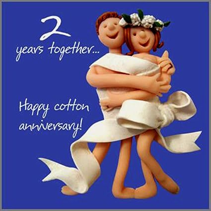 2nd Wedding Anniversary Card Amazon Co Uk Office Products