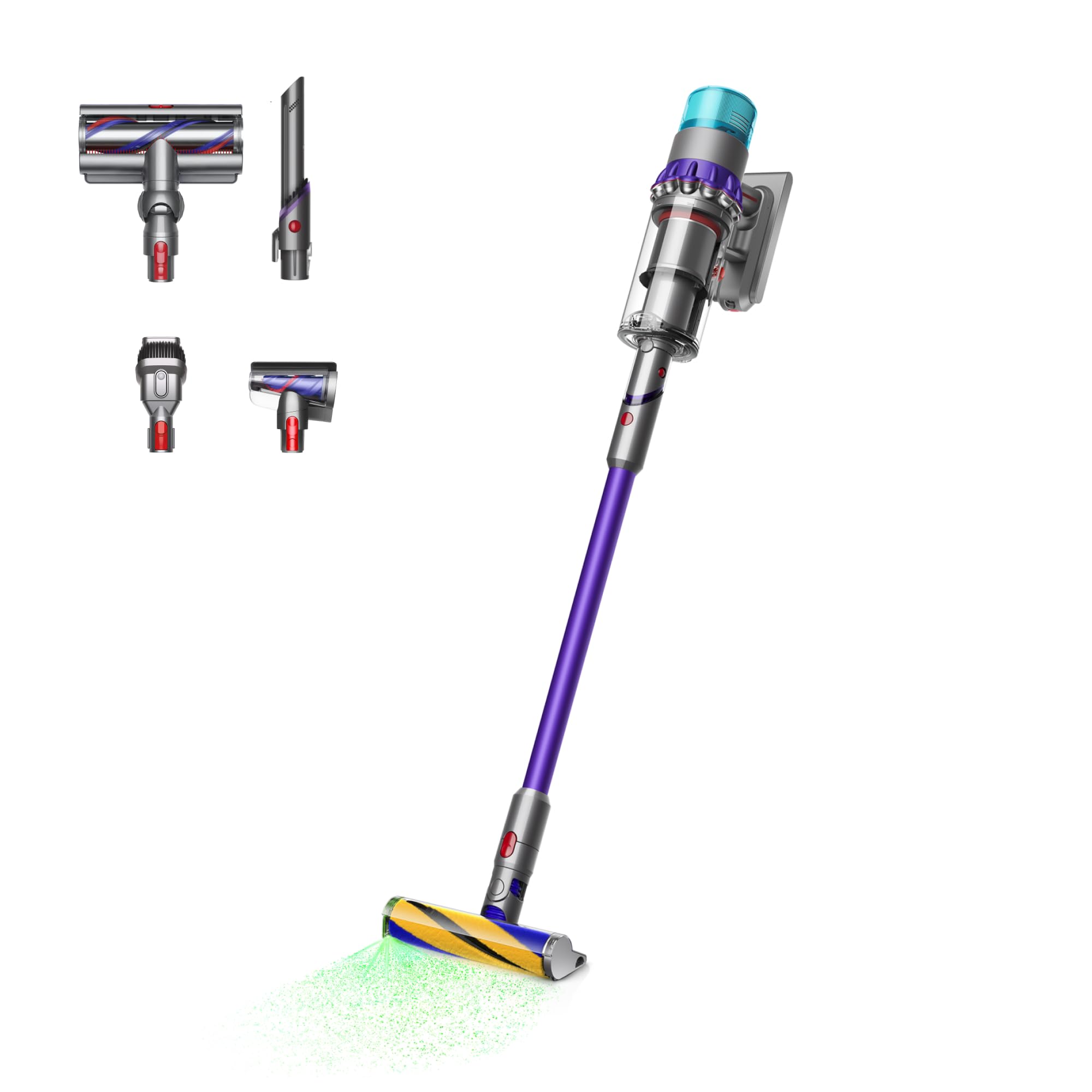 Aspiradora inalámbrica Dyson Gen5detect, 280 AW, 3 modos de potencia, hasta 70 minutos,² La iluminación revela el polvo, filtración HEPA, todo tipo de suelos