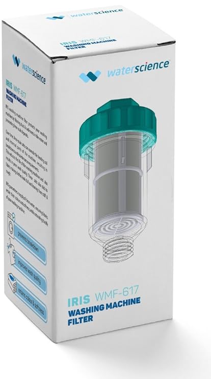 WaterScience IRIS Indoor WMF-617 Washing Machine Filter with Hard Water Protection (Standard, Blue) (Indoor Installation)