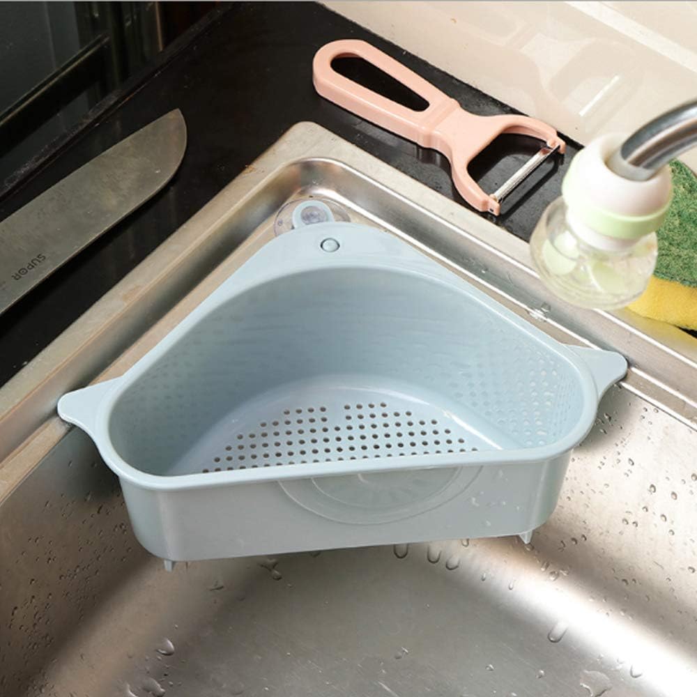 Colador de esquina para fregadero de cocina triángulo para colgar