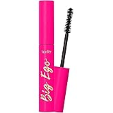 tarte big ego mascara – Ultra-Black, Long-Wear Vegan Mascara for Fuller, Longer, Volumized Lashes, Cruelty Free