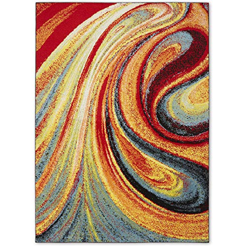 Home Dynamix Adja Modern Area Rug, Splash (5'2" x 7'2") The Home