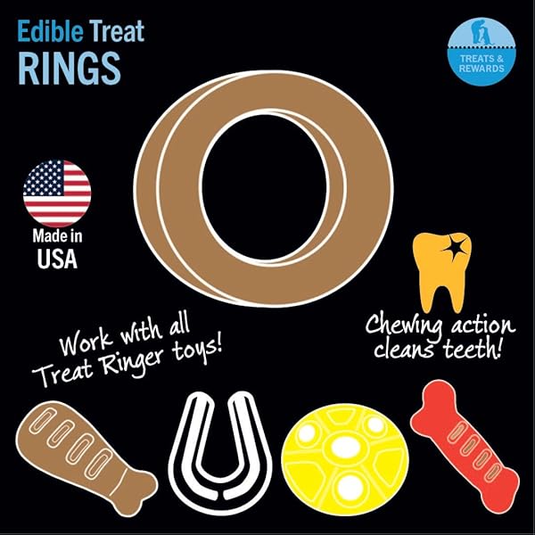 STARMARK EDIBLE RINGS DOG TREATS, 16 COUNT