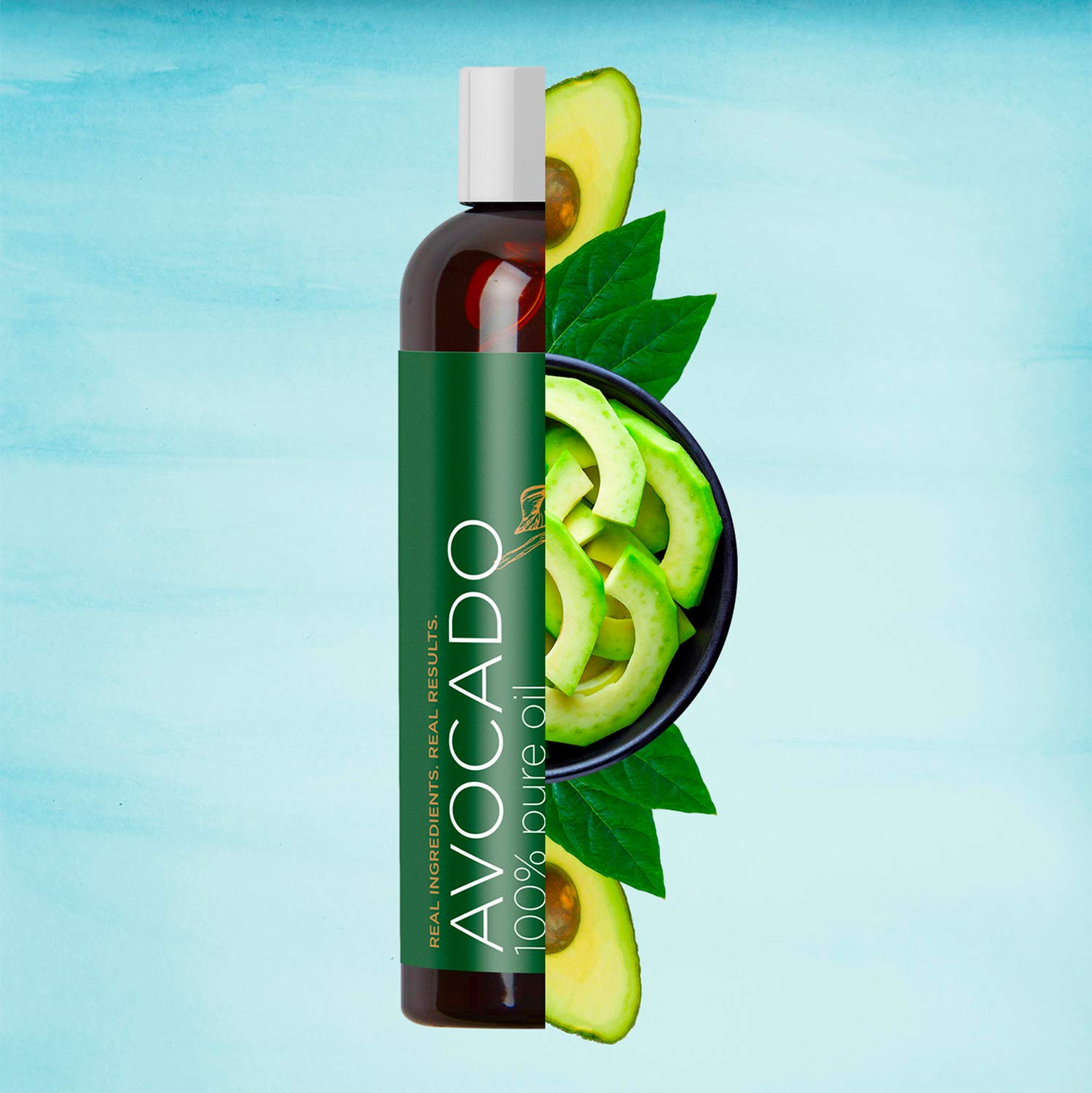100% Pure Avocado Oil - Deep Tissue Moisturizer for Hair Face & Skin - Rich in Retinol & Vitamin E to Reduce Wrinkles - Supports Skin Rejuvenation & Hair Growth - 4 Oz - USA Made By Maple Holistics : Beauty