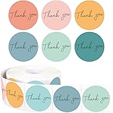 Starboling Thank You Sticker,500pcs 1.5Inch Color Thank You for Supporting My Small Business Stickers,for Supporting My Business Supplies Packing,Envelopes,Gift Wraps and Crafts（Color）
