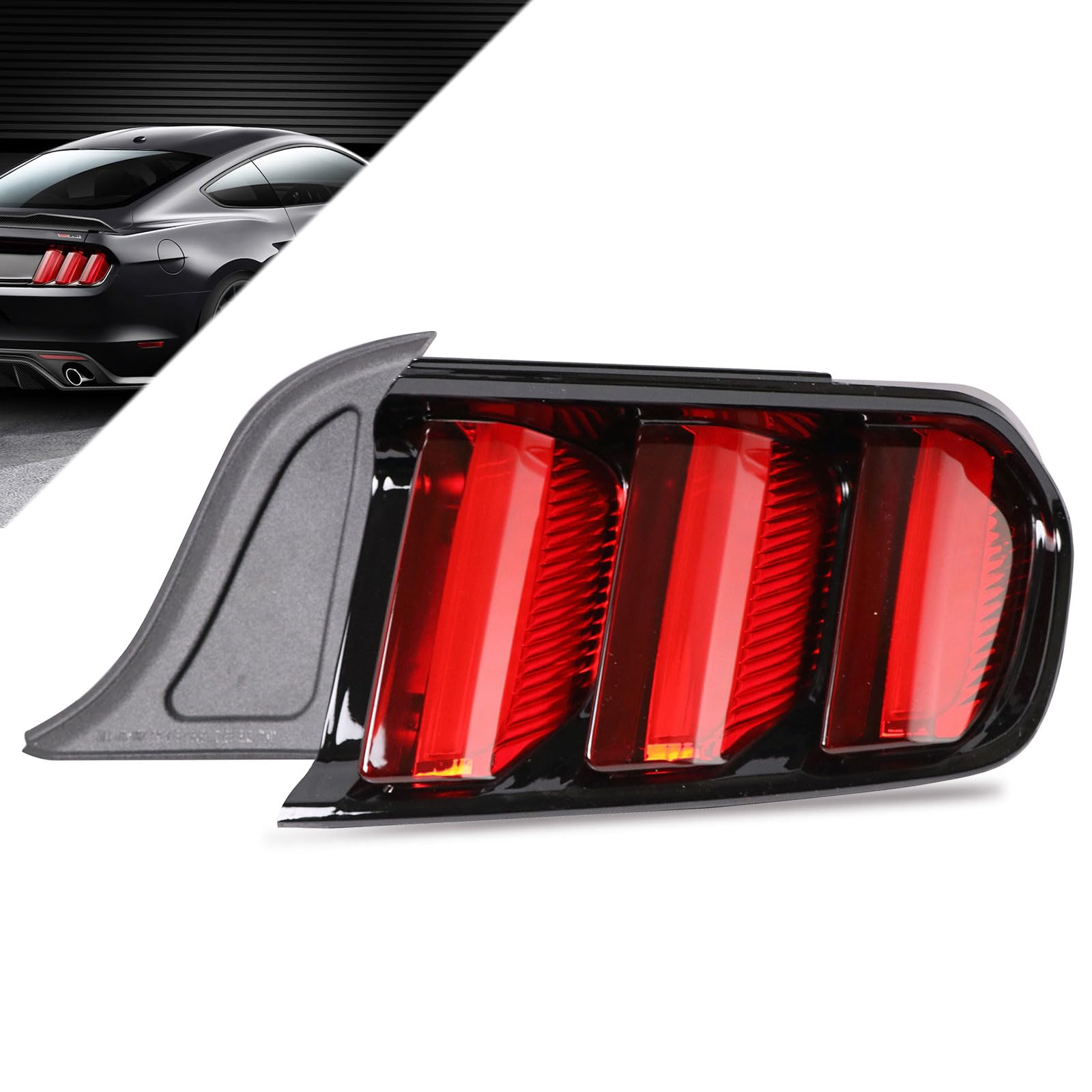 Photo 1 of LED Tail Lights OE Style Compatible With 2015-2020 Ford Mustang Rear Light Taillights Right Passenger Side Replace FO2801238 FR3Z13404A