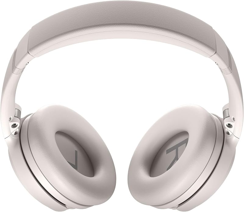 QuietComfort SC Headphones Cuffie con Cancellazione del Rumore Wireless e Bluetooth 5.1 Over-ear con Durata della Batteria Fino a 24 Ore, con Custodia Morbida, Bianco fumo