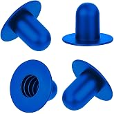 4 Pcs Swimming Pool Pump Strainer Hole Plug, Above Ground Swimming Pools Replacement Wall Plugs Fit for Intex &amp; Bestway Swimming Pool Parts Stopper Plug (Blue)