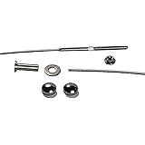 VistaView 1/8" Stainless Steel Cable Railing Assembly Kit (25-Foot Length with Brushed Stainless Steel Caps) - Lot of 10