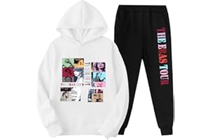 AUGETY Girls Sweatshirt Cute Crewneck Long Sleeve Pullover Sweater Shirts Casual Concert Outfits for Boys Girls 3-14 Years