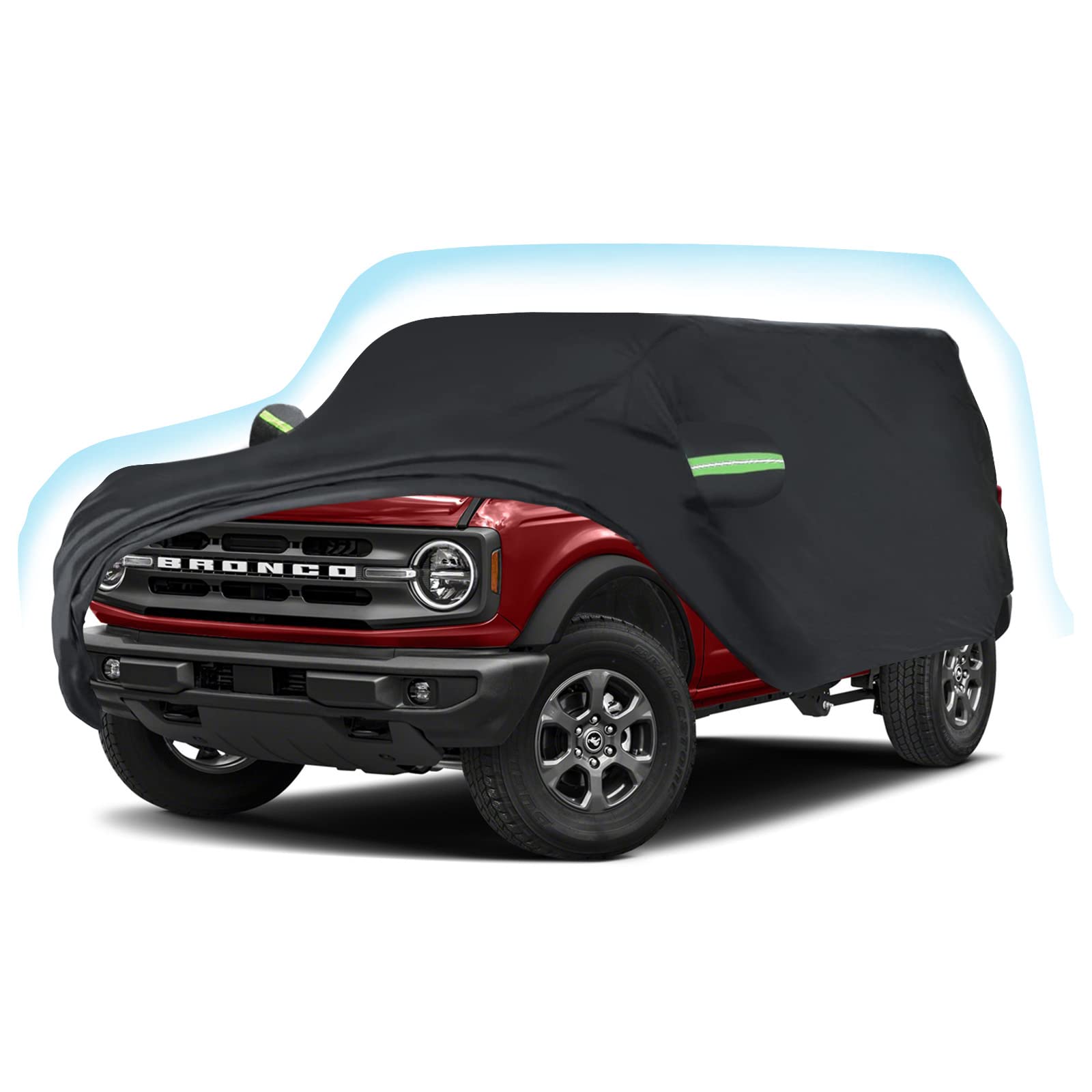 Photo 1 of Proadsy 2025 Upgrade Car Cover Compatible with Ford Bronco 4 Door 2021-2024 2025 Windproof All Weather Waterproof Sun Rain UV Dust Snow Protection Outdoor Covers