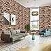 GoGoDecal 3D Brick Wallpaper Peel and Stick - 3D Wallpaper for Bedroom, Kitchen - Stick on Wallpaper - Stone Vinyl Wallpaper Stick and Peel - Faux Brick Wall Panels – 17.71” x 177” (1)