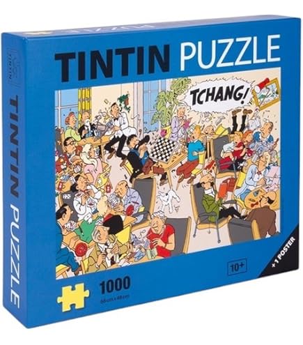 Puzzle De 500 Piezas Tintín - La Isla Negra Con Póster Incluido - 47 X 33 Cm - Regalo Perfecto Para Fans De Tintín