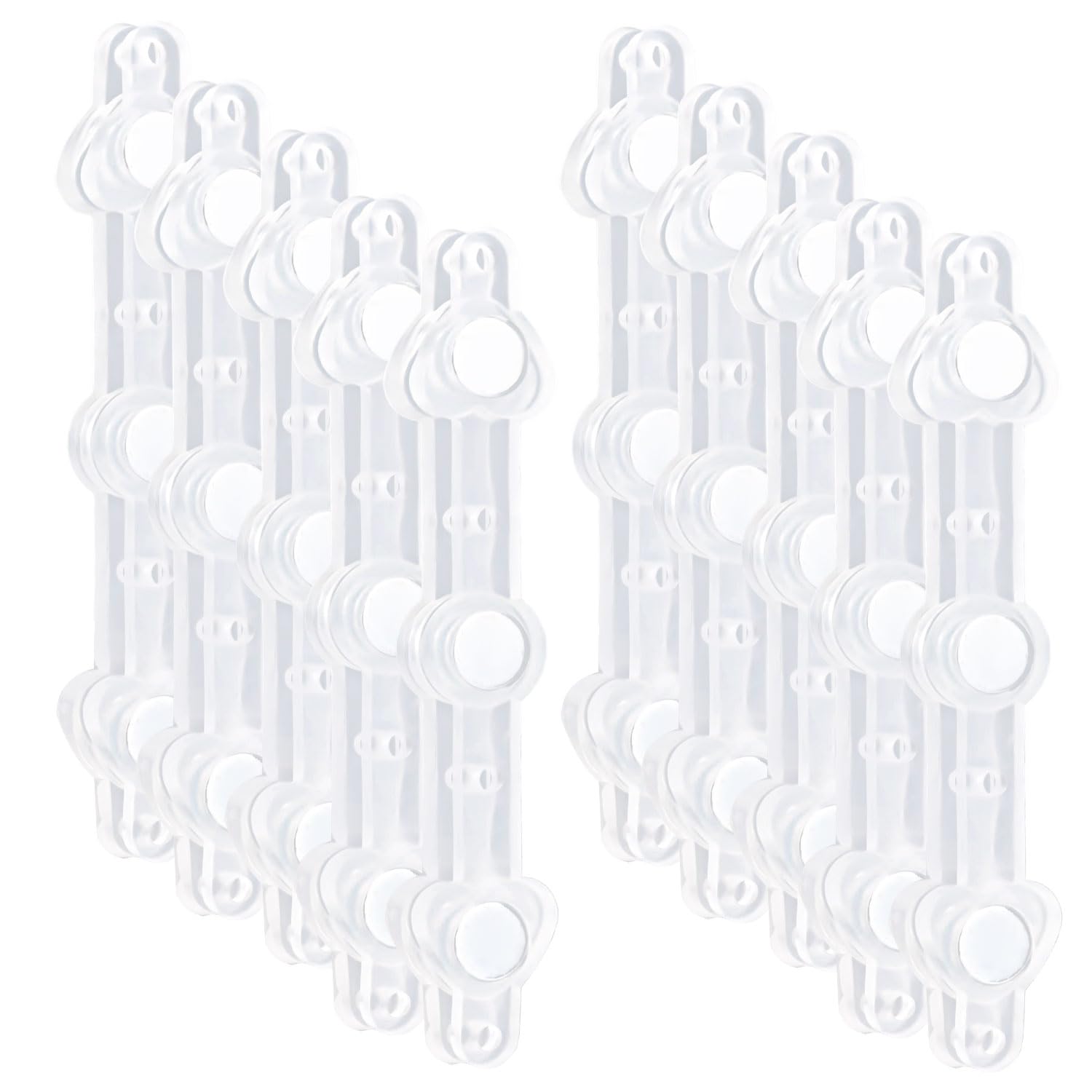 10pcs Magnets Corsage Pins, Transparent Boutonniere Magnet Floral Boutonniere Magnets Business Buttonhole Magnetic Boutonniere Clips Flowers Making Accessories for Men Women