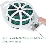 Tenn Well Green Floral Wire 100m 22 Gauge with Cutter Floristry Wreath Making view 3
