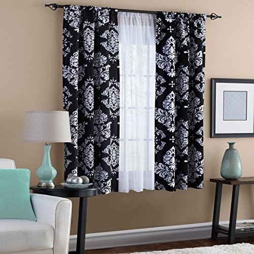 Energy-efficient Classic Noir Window Panel, Black and White 42x95