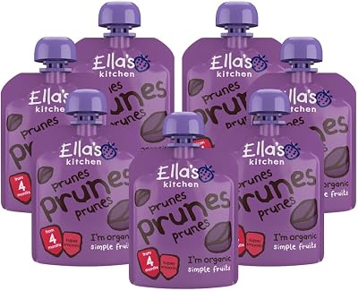 Ella's Kitchen First Taste Prunes 4+ Months Pack of 7 70g each 490g