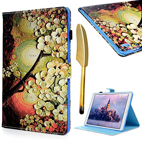Ipad pro case, mollycoocle flip wallet case colorful pa…
