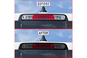 SlickMod PreCut Vinyl Smoke Tint for 2019-2022 Dodge Ram 1500 Third Brake Light (2. Third Brake Light, 35% Light Smoke)