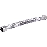 HoldRite QuickFlex 3/4 Inch FIP x 3/4 Inch FIP x 12 Inch Water Heater Connectors, QFC-7512Z