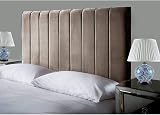 Affordable Luxury Portland Lined Headboard 5FT King Mink Velvet