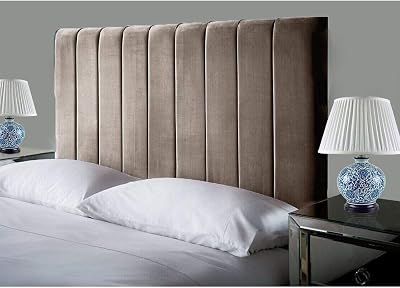 Affordable Luxury Portland Lined Headboard 5FT King Mink Velvet