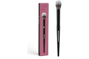 Professional Tapered Under Eye Powder Brush 79, Precision Makeup Blending, Highlighting, Contouring, Black Handle