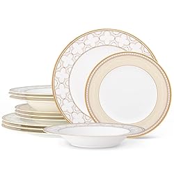 Noritake Trefolio Gold 12-Piece Dinnerware
