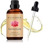 Wuvezrub Geranium Essential Oil 30ML - 100% Pure and Natural Oils for Aromatherapy Diffuser - 1 Fl Oz/Geranium