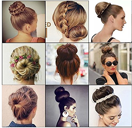 image for Donut Hair Bun Maker Kit, YaFex Hair Styling Disk with DIY French Brai