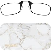 ThinOptics Pod Reading Glasses - Slim Armless Pocket Readers - Gold Marble, 2.5x