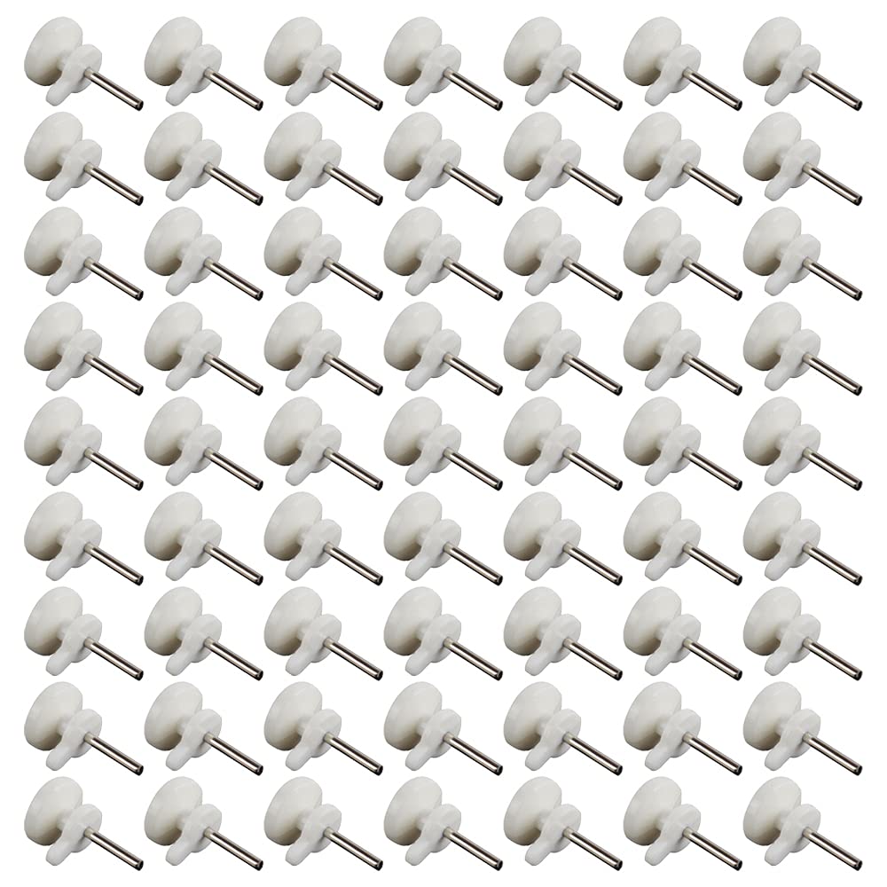 100 Pcs Hardwall Picture Hook Small White Round Hole Mini Non-Marking Nail Invisible Hook for Hard Wall Picture Frame Easel
