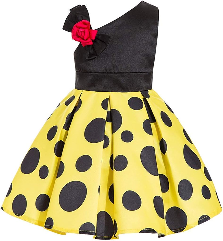 yellow polka dot dress kids