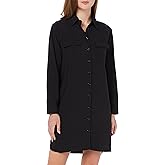 Women's Casual Oversized Button Down Shirt Dress Long Sleeve Blouse Tops