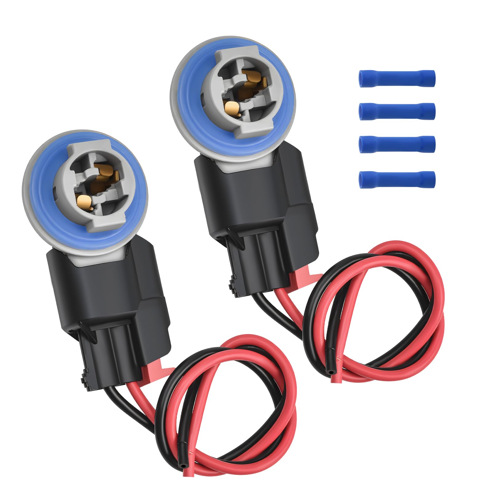 Photo 1 of 2 Set Tail Light Side Marker Lamp Bulb Socket Holder and Pigtail Wire Harness Kit for 2002-2024 Ram 1500 2500 3500 Durango Patriot Compass Liberty Replace 68046629AA 68226723AA 68014981AA 55156027AB