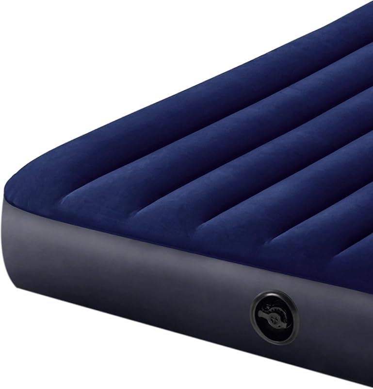 Dura-Beam Camping Matratze für 2 Person inkl. Luftpumpe & 2 Kopfkissen aufblasbar Luftbett 203 x 152 x 25 cm max. 272KG – Gästebett aufblasbares Bett Campingbett & Pumpe, Fiber-Tech (64765)