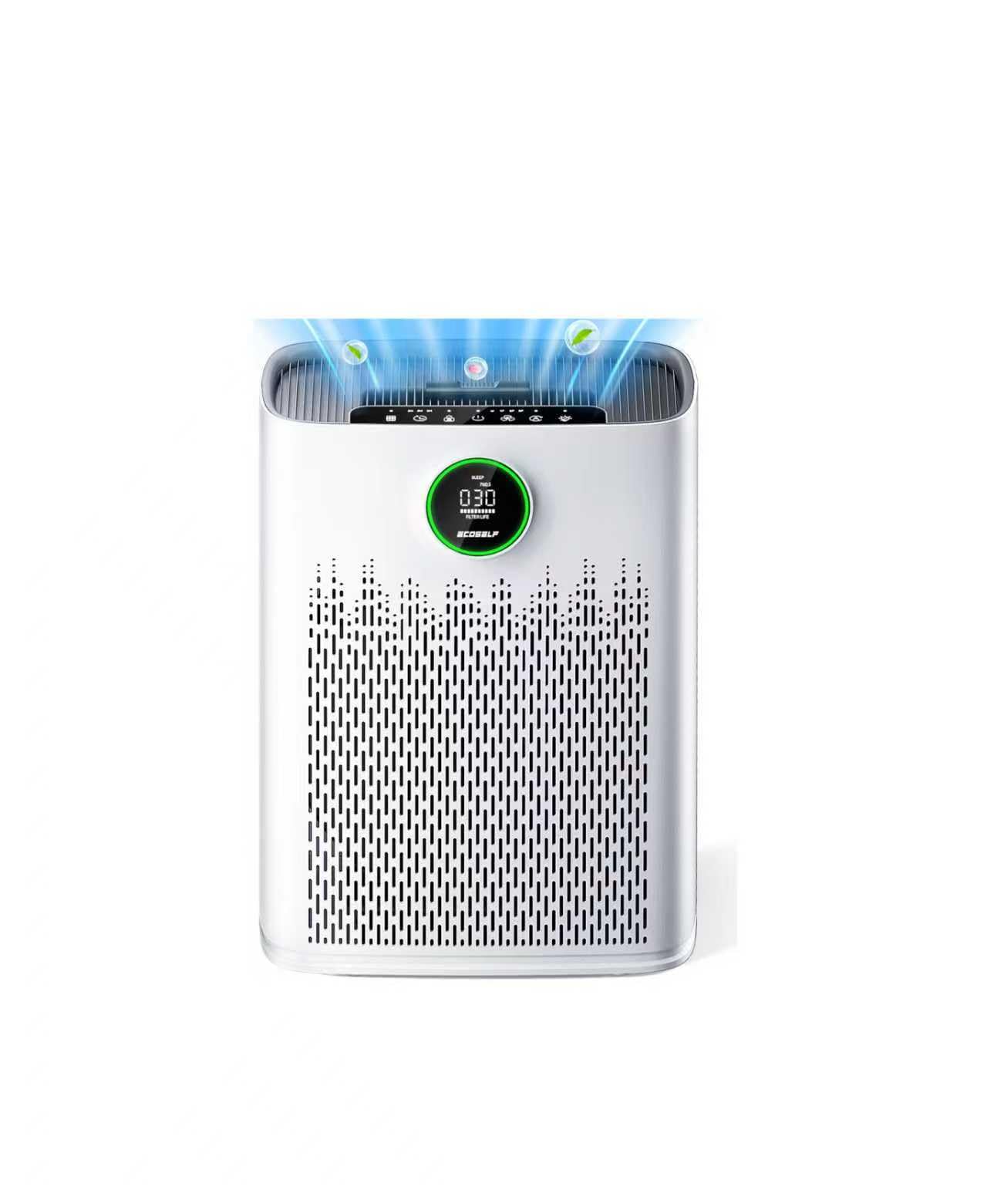 Photo 1 of Air Purifiers for Home Large Room, Cover Up to 2400 Ft² with True HEPA Filter, Smart Mode, PM2.5 Air Quality Display, 22dB Sleep Mode, Aromatherapy with 2X-Purification & 360°Air Outlet, HAP603, White