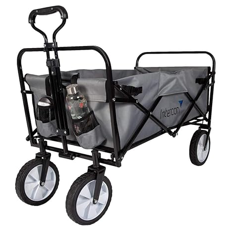 Intercon Faltbarer Bollerwagen 85kg Tragkraft - Handwagen - Transportwagen