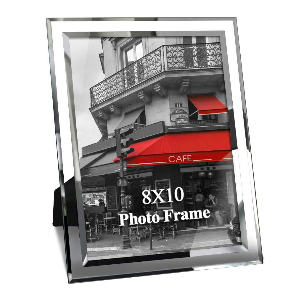 Giftgarden 10x8 Photo Frame Glass Picture Frames Portrait or Landscape Tabletop Display