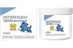 Dog Eye Wipes | Pet Tear Stain Remover - Soothing Pet Tear Stain Wipes for Grooming Bathing Cats Dogs Veterinary Home Outdoor