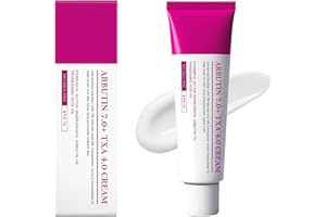 Arbutin 7% + Tranexamic Acid 4% Cream, Dark Spot Corrector for Face with Niacinamide & Centella, Brightening Treatment for Un