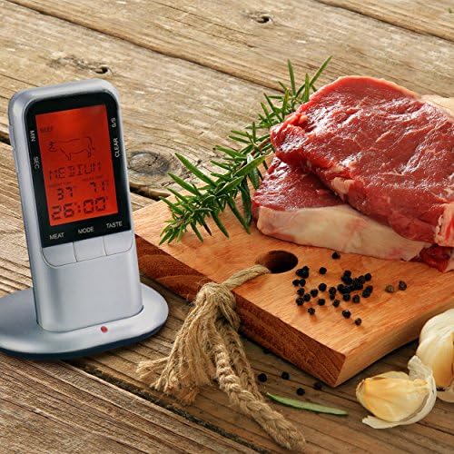 BBQ Buddy MT-100 Wi-Fi Meat Thermometer Has 6.329 Inch Sensor Probe - 3.28 Ft Heat-Resistant Cable, Base Station &amp; LED Remote Control - Pre-Programmed Cook Temperatures &amp; Taste Settings - Experience Set It &amp; Forget It Grill Thermometer Technology!