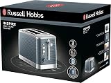 Russell Hobbs Inspire 2 Slice Toaster Grey 1050W Extra Wide Slots view 3
