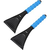 10.8" Ice Ripper Ergonomic Ice Scraper for Car, SUV, Truck, Jeep 2 Pack | for Car Windshield from Scrape Frost and Ice,with Foam Handle