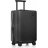 Traveler's Choice Markham Hardside Expandable Luggage with Double Spinner Wheels, Carry-On 22-Inch Suitcase, TSA Lock, Black