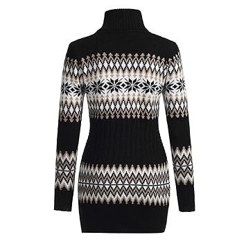 snowflake sweater dress