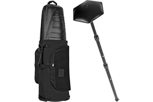 Lineslife Golf Travel Bags for Airlines with Wheels and ABS Hard Case Top, Protect Golf Clubs, Waterproof 1680D Oxford Fabric, Lightweight and Easy to Maneuver