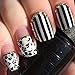 Premium Nail Vinyls - No Rip Handmade Nail Art Stickers, Self-Adhesive Nail Tips Guides for DIY Decoration Stencil Tools (Stripe Skinny Vinyls)